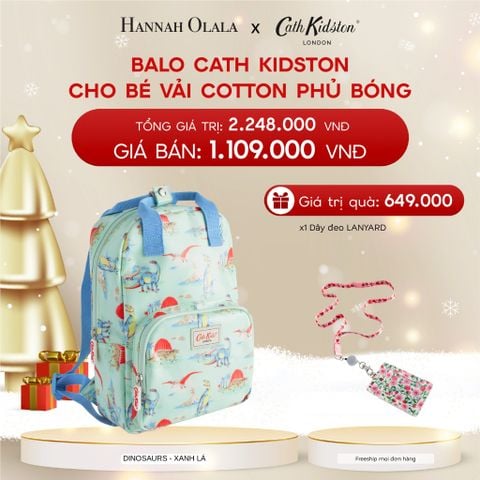  A455_DEAL 6: BALO CATH KIDSTON CHO BÉ VẢI COTTON PHỦ BÓNG 