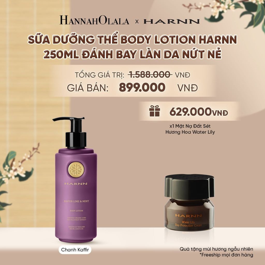  SỮA DƯỠNG THỂ BODY LOTION HARNN 250ML ĐÁNH BAY LÀN DA NỨT NẺ - A2364 