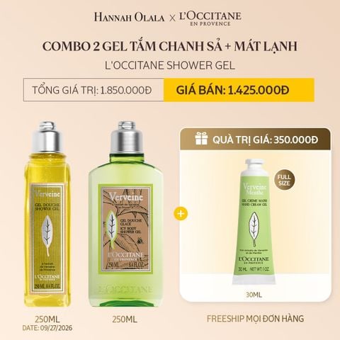  DEAL 6: COMBO 2 GEL TẮM L'OCCITANE SHOWER GEL 250ML (CHỌN PHÂN LOẠI COMBO) 