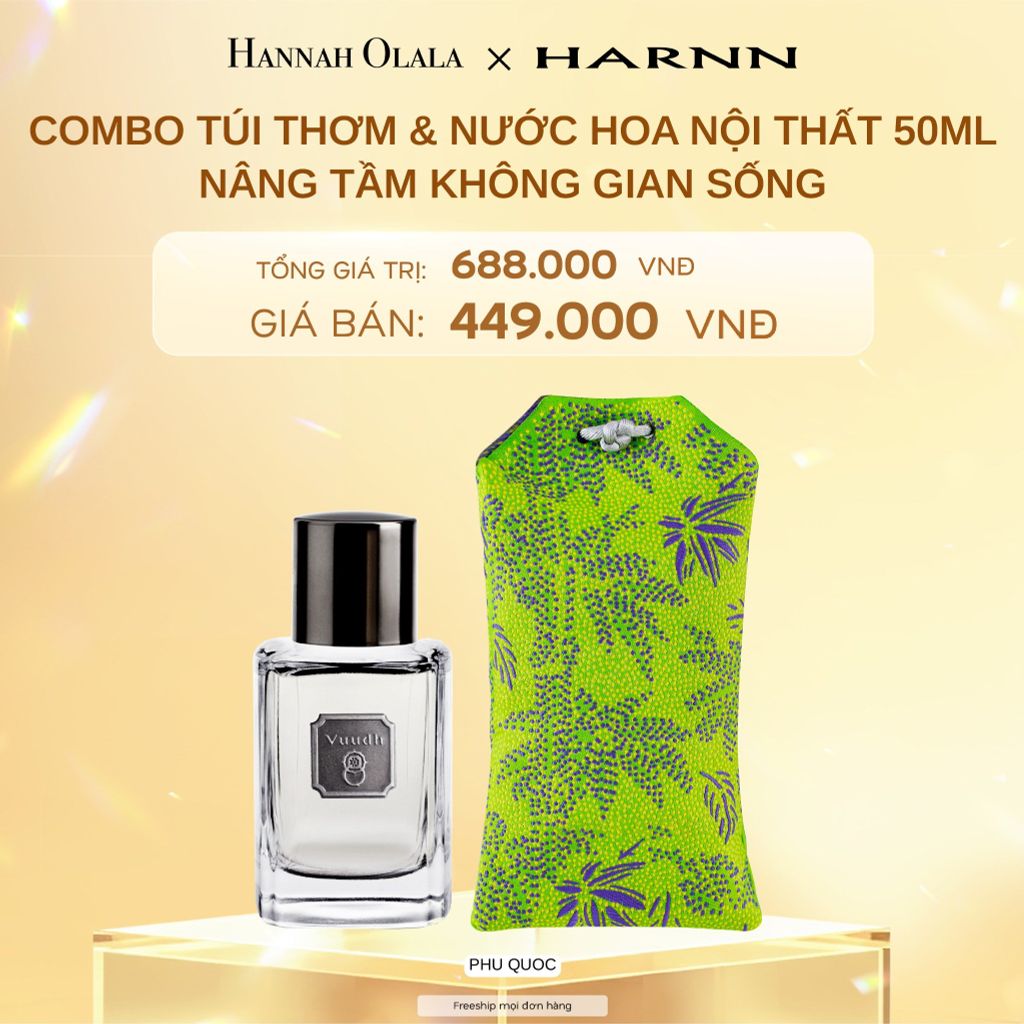  DEAL 6: COMBO NƯỚC HOA NỘI THẤT 50ML & TÚI THƠM NỘI THẤT - NÂNG TẦM KHÔNG GIAN SỐNG 