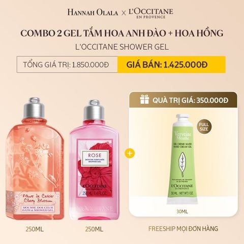  DEAL 6: COMBO 2 GEL TẮM L'OCCITANE SHOWER GEL 250ML (CHỌN PHÂN LOẠI COMBO) 