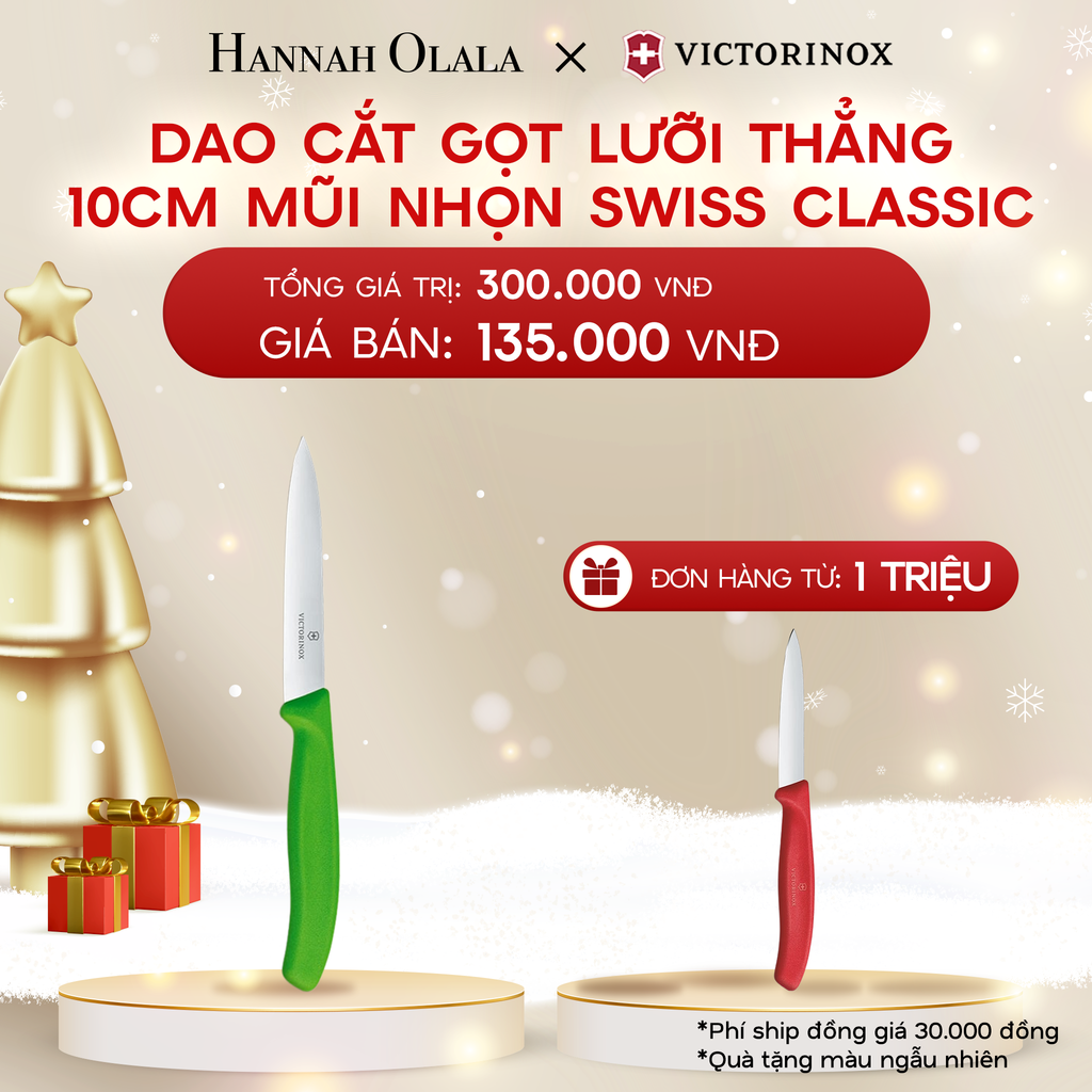 DEAL35: DAO CẮT GỌT LƯỠI THẲNG 10CM MŨI NHỌN SWISS CLASSIC 