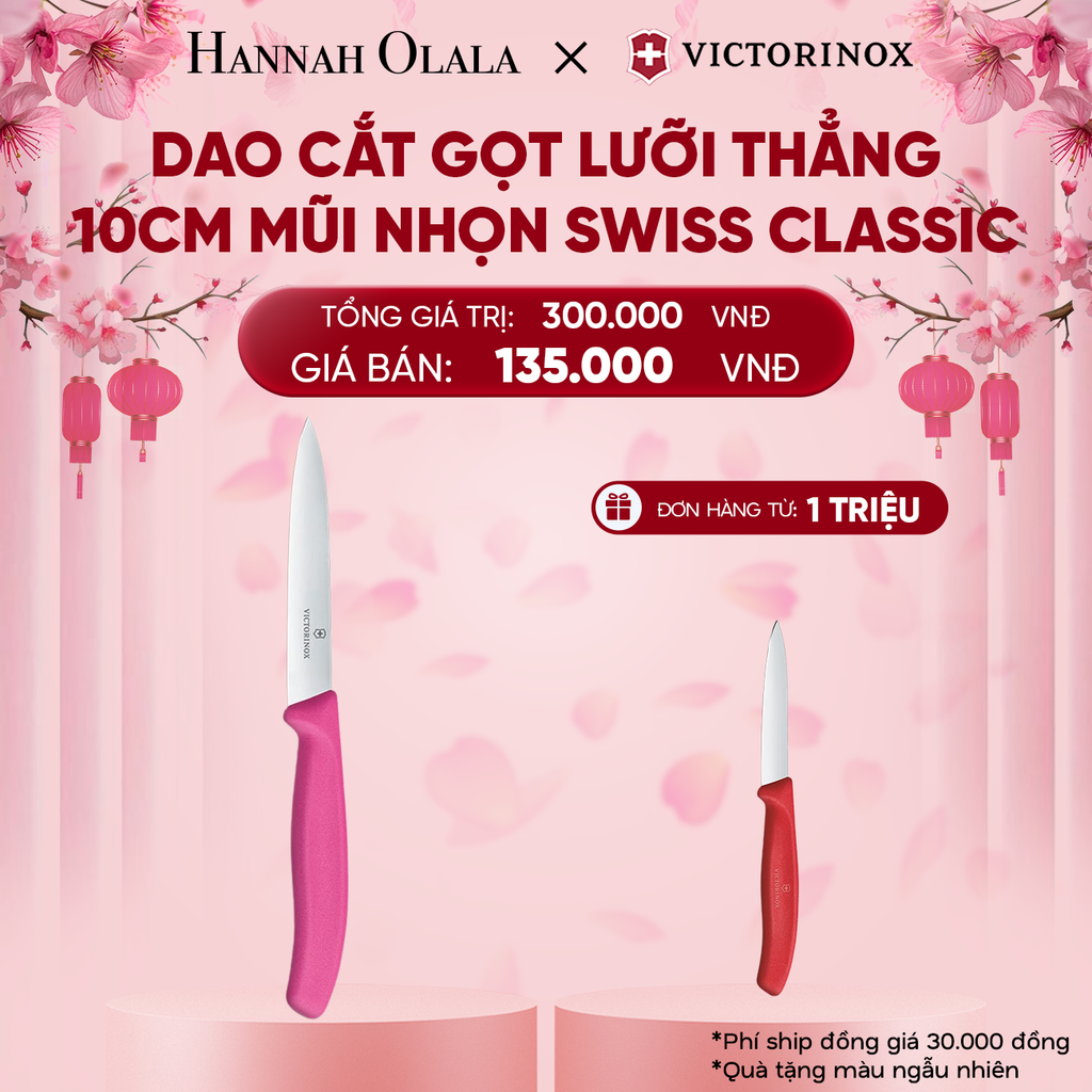  DEAL35: DAO CẮT GỌT LƯỠI THẲNG 10CM MŨI NHỌN SWISS CLASSIC 