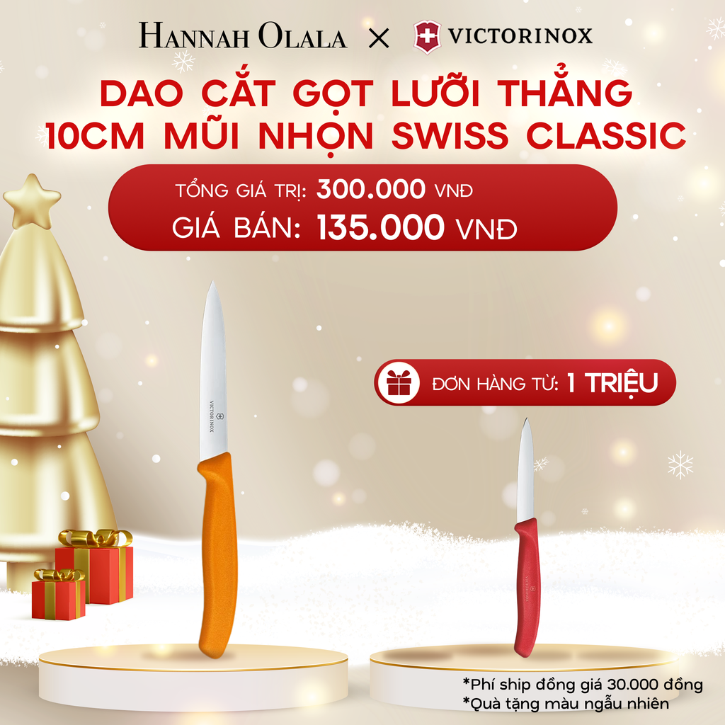  DEAL35: DAO CẮT GỌT LƯỠI THẲNG 10CM MŨI NHỌN SWISS CLASSIC 