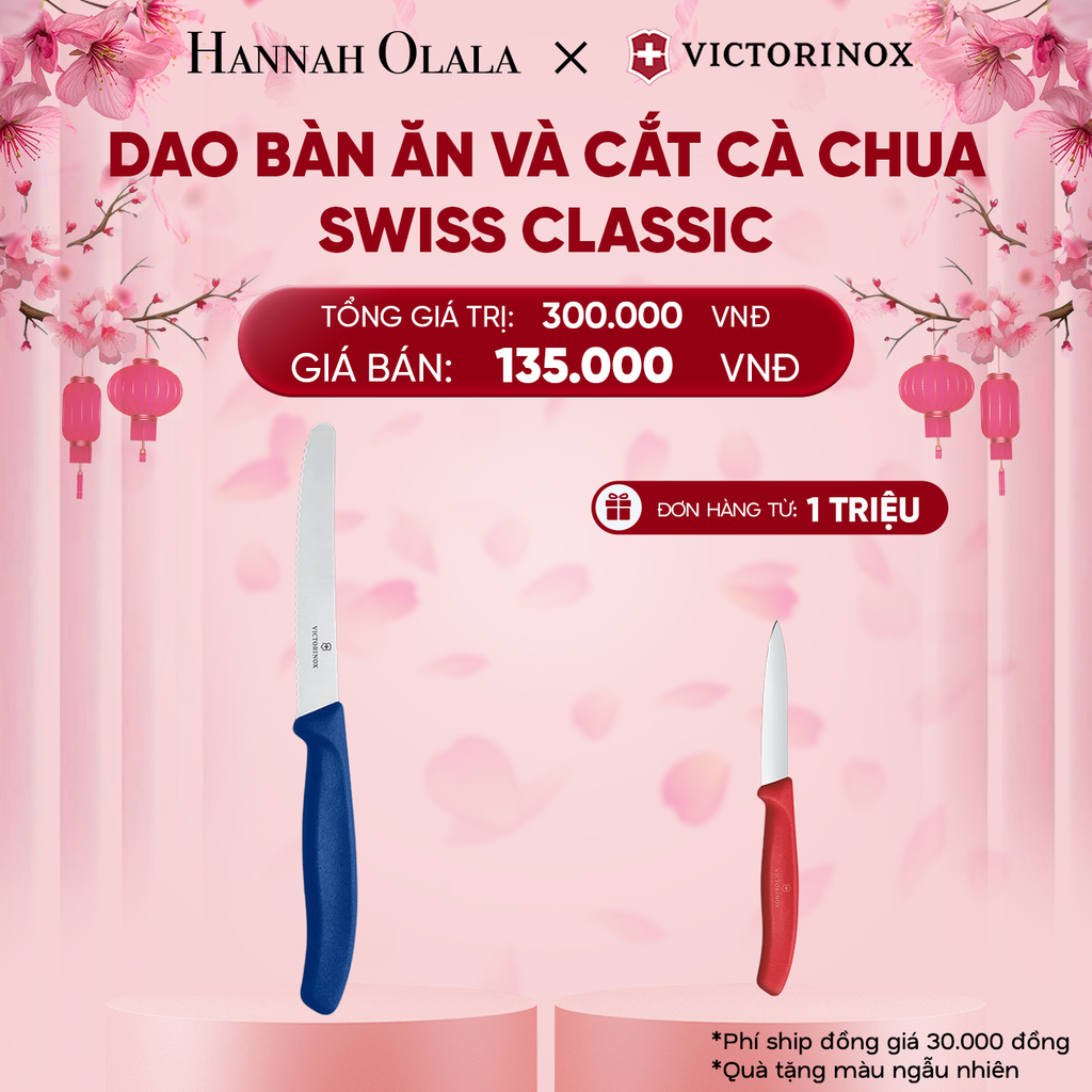  DEAL37: DAO BÀN ĂN VÀ CẮT CÀ CHUA SWISS CLASSIC 