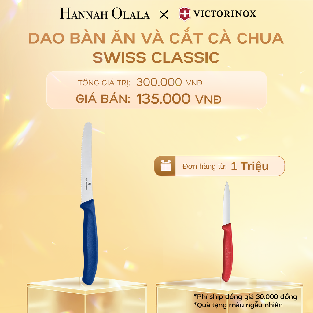  C534_DEAL 37: DAO BÀN ĂN VÀ CẮT CÀ CHUA SWISS CLASSIC 