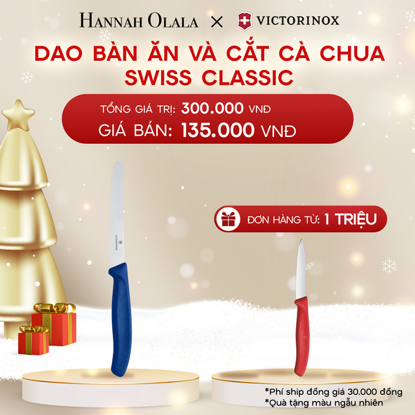  A1757_DEAL37: DAO BÀN ĂN VÀ CẮT CÀ CHUA SWISS CLASSIC 