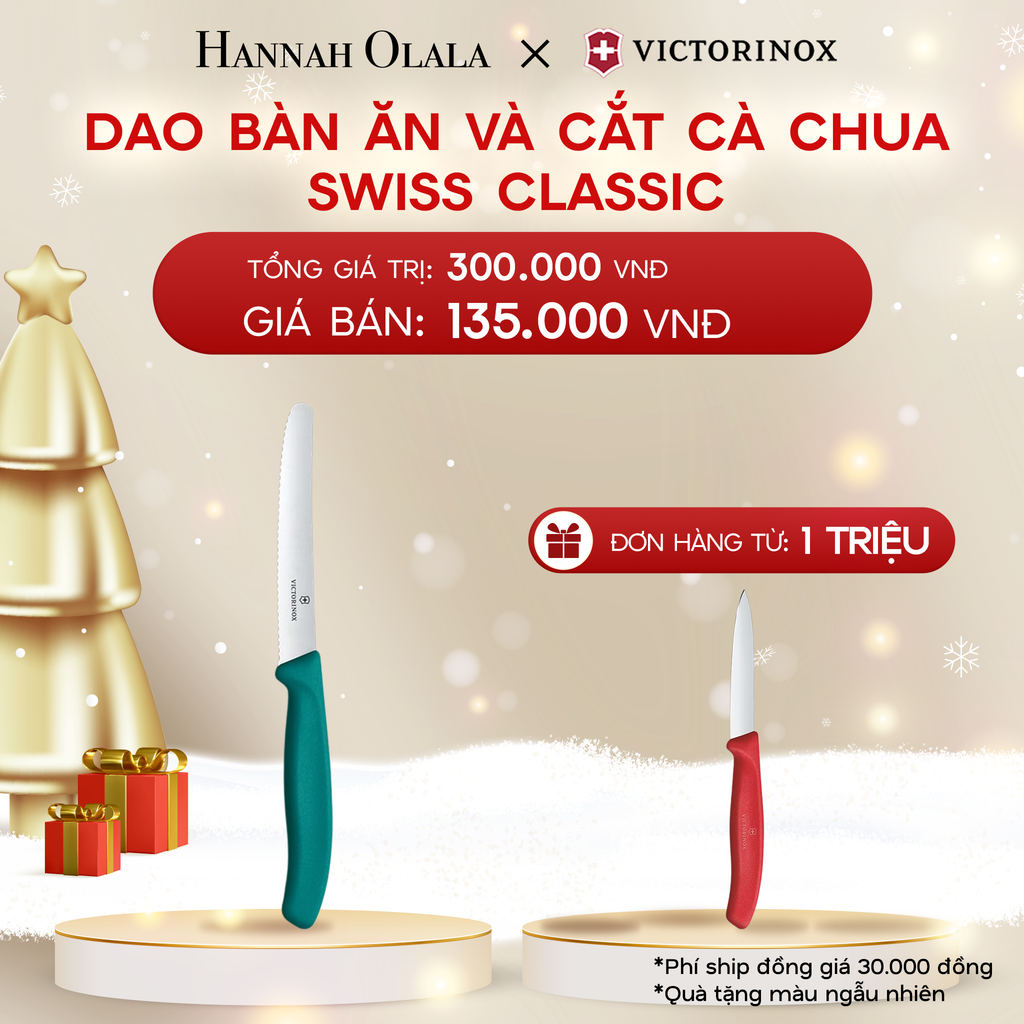  DEAL37: DAO BÀN ĂN VÀ CẮT CÀ CHUA SWISS CLASSIC 