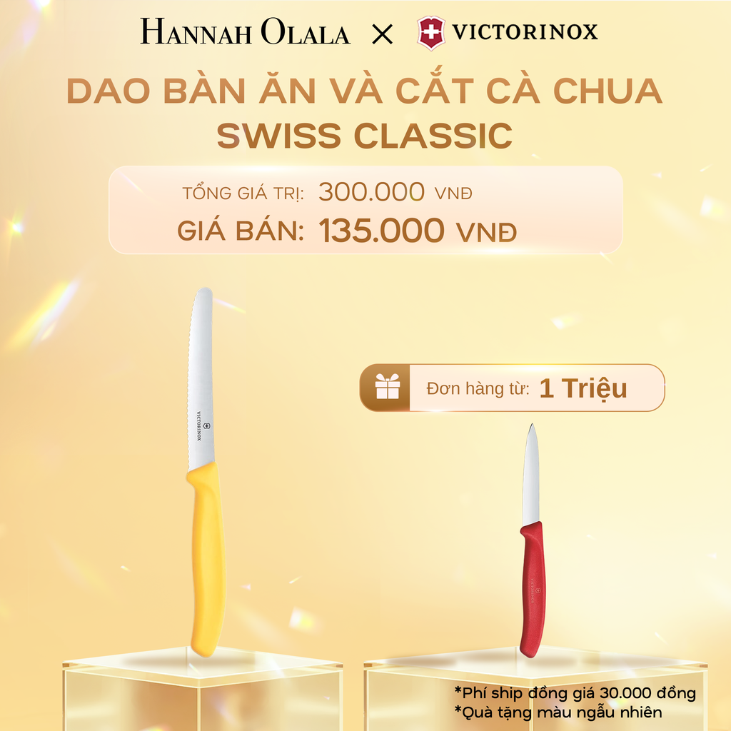  C534_DEAL 37: DAO BÀN ĂN VÀ CẮT CÀ CHUA SWISS CLASSIC 