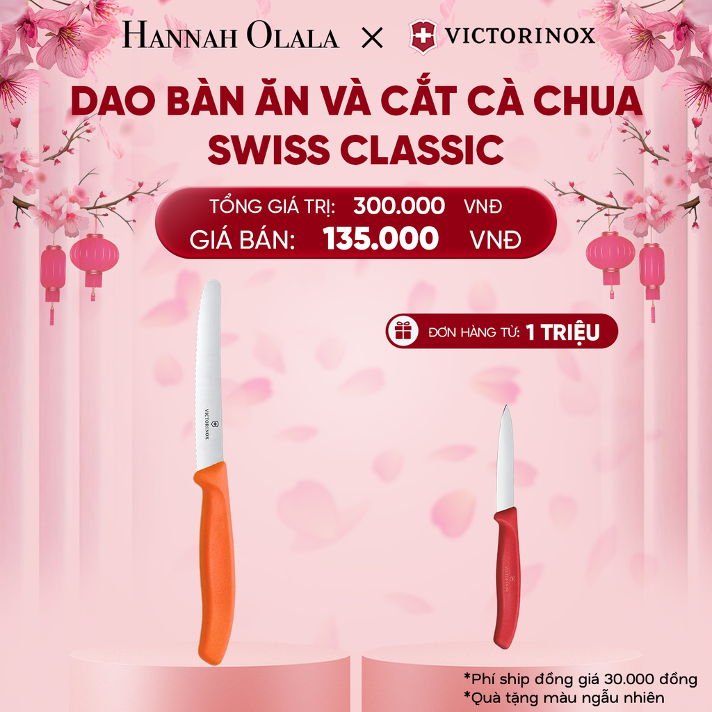 DEAL37: DAO BÀN ĂN VÀ CẮT CÀ CHUA SWISS CLASSIC 