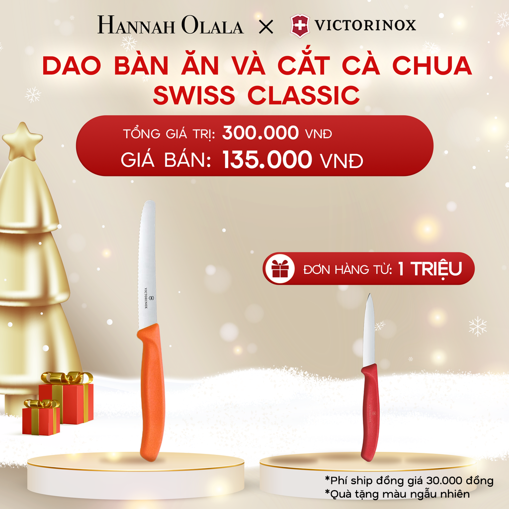  DEAL37: DAO BÀN ĂN VÀ CẮT CÀ CHUA SWISS CLASSIC 