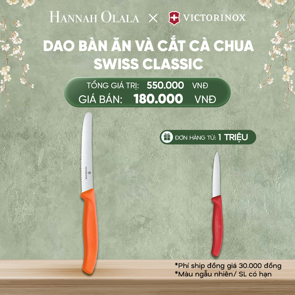  DEAL29: DAO BÀN ĂN VÀ CẮT CÀ CHUA SWISS CLASSIC 