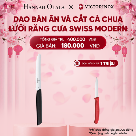  DEAL38: DAO BÀN ĂN VÀ CẮT CÀ CHUA LƯỠI RĂNG CƯA SWISS MODERN 