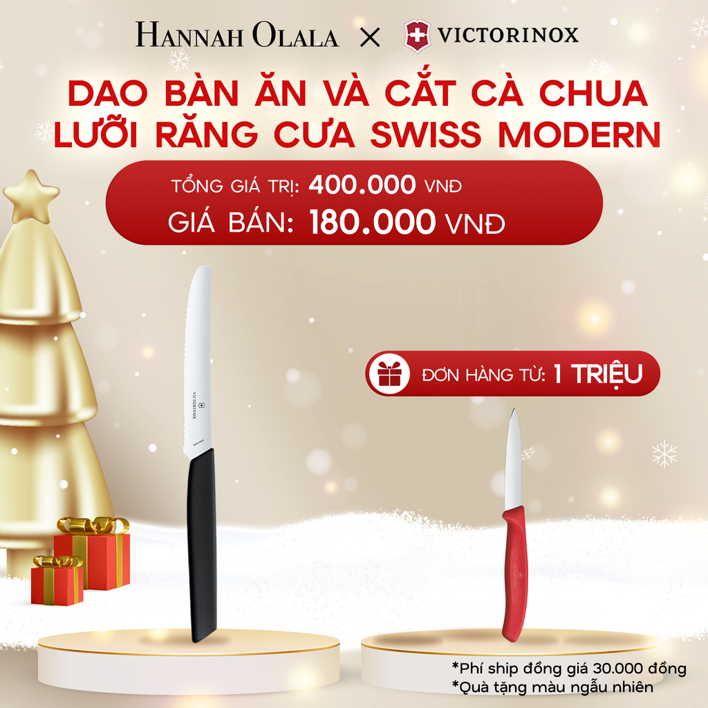  DEAL38: DAO BÀN ĂN VÀ CẮT CÀ CHUA LƯỠI RĂNG CƯA SWISS MODERN 