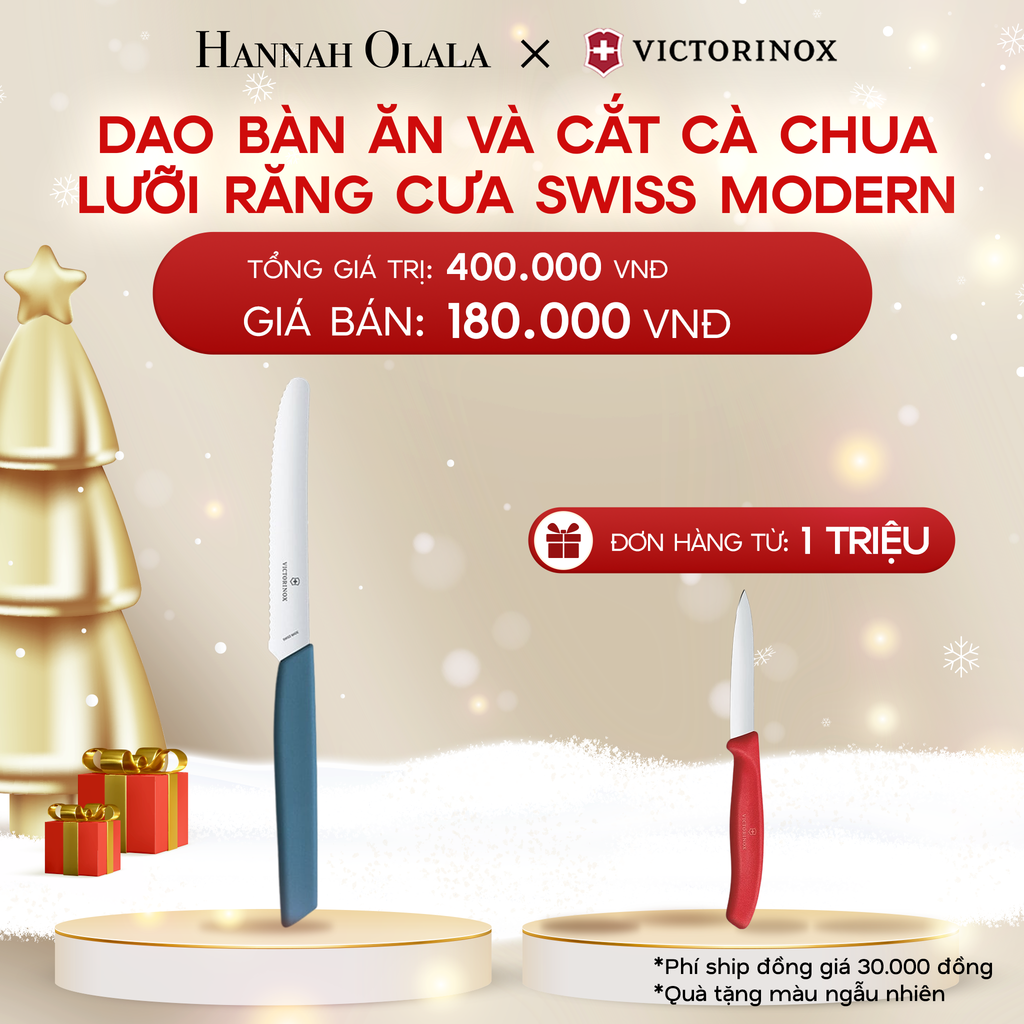 DEAL38: DAO BÀN ĂN VÀ CẮT CÀ CHUA LƯỠI RĂNG CƯA SWISS MODERN 