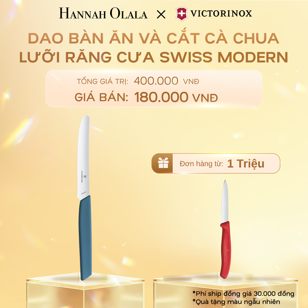  C538_DEAL 38: DAO BÀN ĂN VÀ CẮT CÀ CHUA LƯỠI RĂNG CƯA SWISS MODERN 