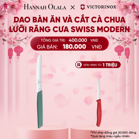  DEAL38: DAO BÀN ĂN VÀ CẮT CÀ CHUA LƯỠI RĂNG CƯA SWISS MODERN 