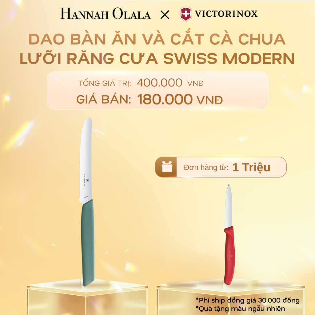  C538_DEAL 38: DAO BÀN ĂN VÀ CẮT CÀ CHUA LƯỠI RĂNG CƯA SWISS MODERN 