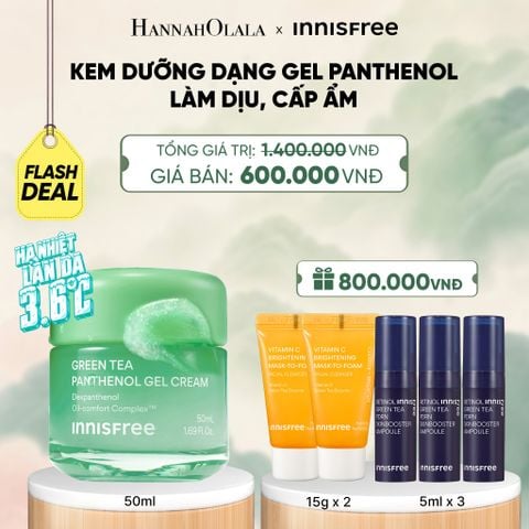  MỚI - KEM DƯỠNG DẠNG GEL INNISFREE PANTHENOL GEL CREAM LÀM DỊU CẤP ẨM CHO DA DẦU MỤN 50ML - A1621 