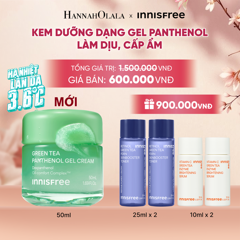  MỚI - KEM DƯỠNG DẠNG GEL INNISFREE PANTHENOL GEL CREAM LÀM DỊU CẤP ẨM CHO DA DẦU MỤN 50ML - A1386 