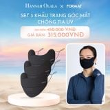  C992_DEAL 5: SET 3 KHẨU TRANG GÓC MẮT CHỐNG TIA UV FORMAT 