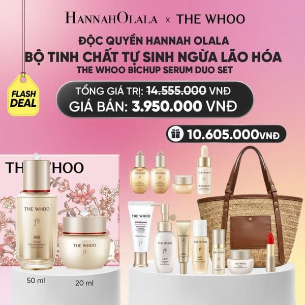  ĐỘC QUYỀN HANNAH OLALA - BỘ TINH CHẤT TỰ SINH NGỪA LÃO HÓA THẾ HỆ THỨ 4 THE WHOO BICHUP ULTIMATE RECOVERY YOUTH SERUM DUO SPECIAL SET_TẶNG TÚI_ A01 