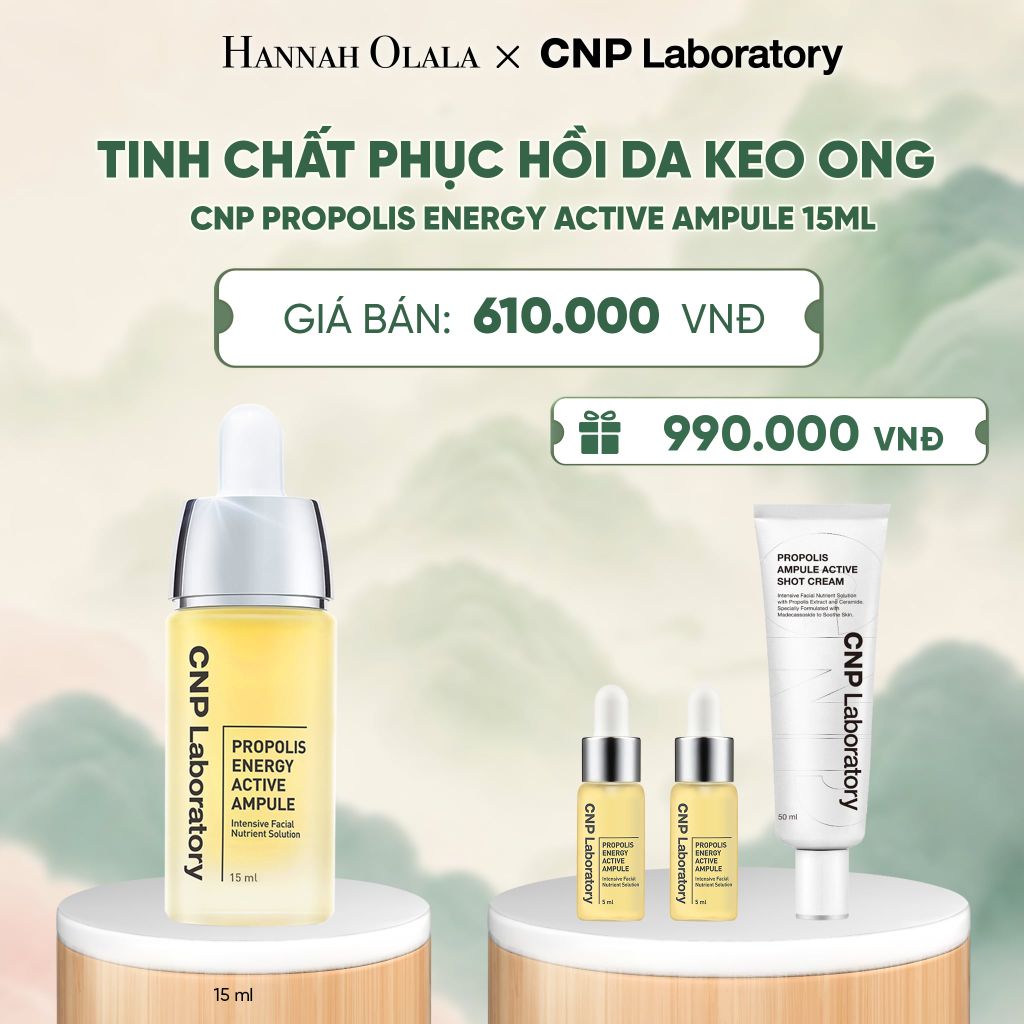  TINH CHẤT PHỤC HỒI DA KEO ONG CNP PROPOLIS ENERGY ACTIVE AMPULE 15ML - A840 