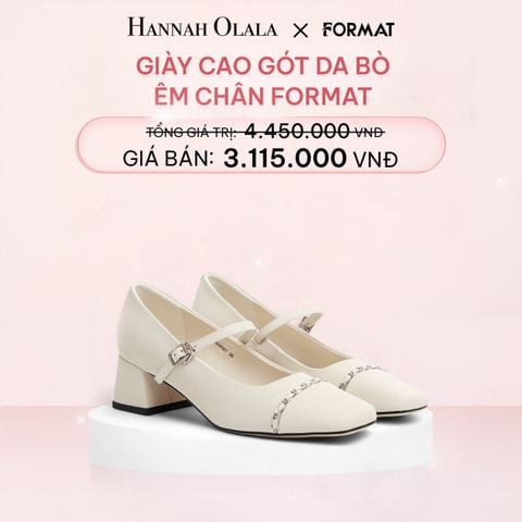  E149_DEAL 10: GIÀY CAO GÓT DA BÒ ÊM CHÂN CÓ QUAI ĐEO 