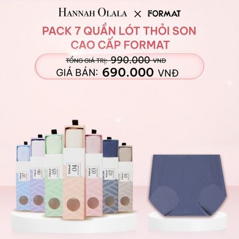  E147_DEAL 1: PACK 7 QUẦN LÓT THỎI SON SIÊU MÁT MỊN FORMAT 