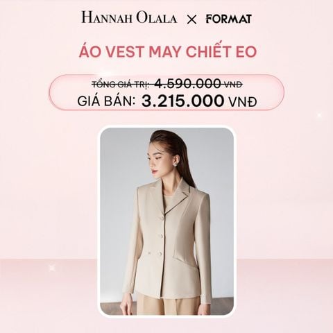  E206_DEAL 9: ÁO VEST MAY CHIẾT EO 