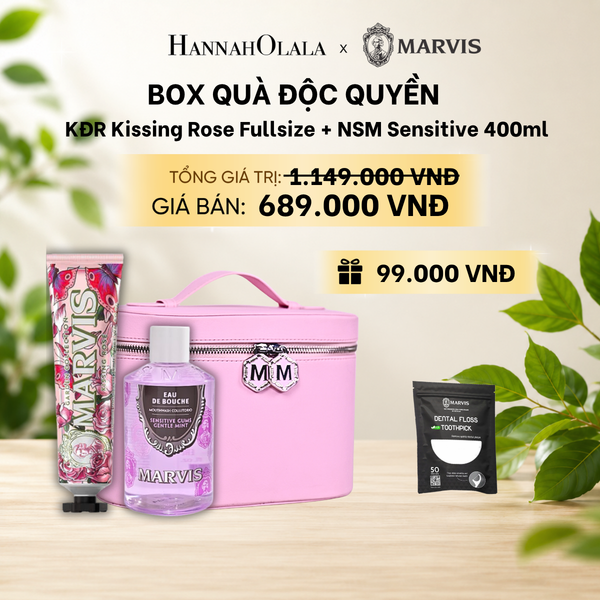  BOX QUÀ TẶNG ĐỘC QUYỀN KEM ĐÁNH RĂNG VÀ NƯỚC SÚC MIỆNG MARVIS 