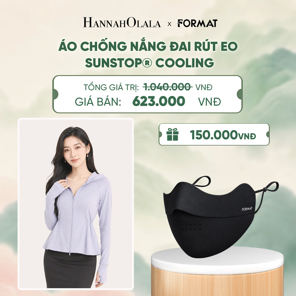  NỮ/ÁO CHỐNG NẮNG ĐAI RÚT EO FORMAT - 10005611 - DEAL 9 - A915 