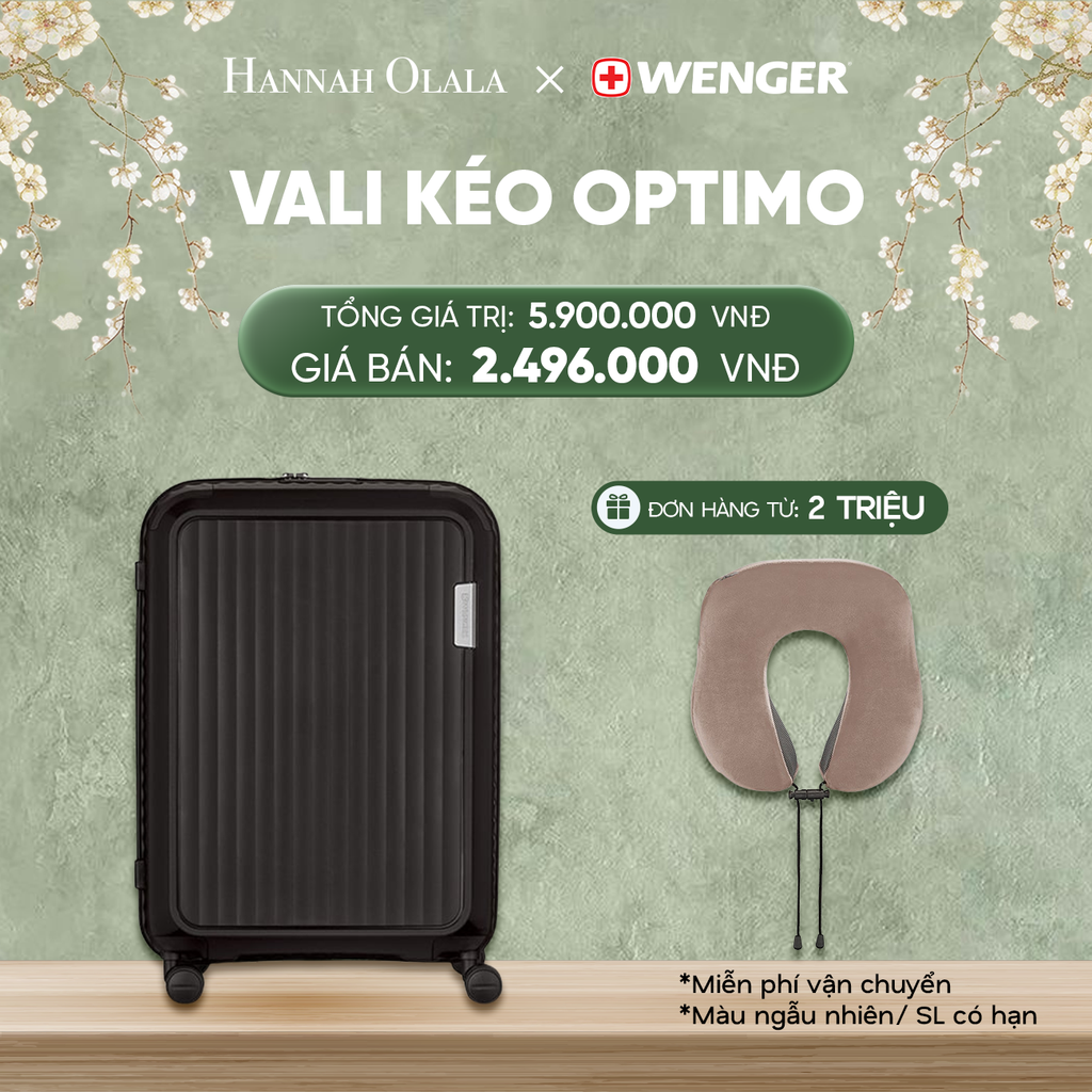  DEAL24: VALI KÉO OPTIMO SIZE ĐẠI M
*Tặng kèm gối cổ Wenger 