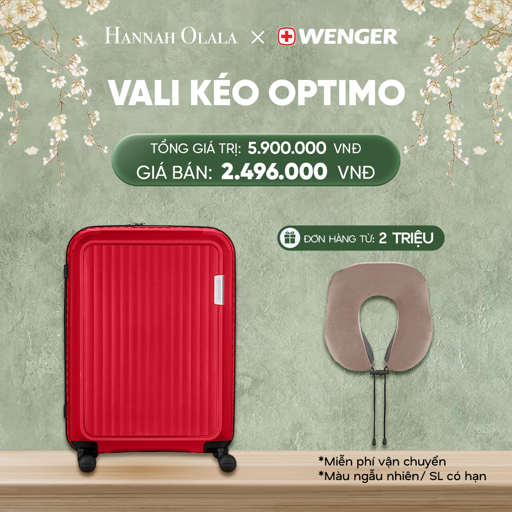  DEAL24: VALI KÉO OPTIMO SIZE ĐẠI M
*Tặng kèm gối cổ Wenger 