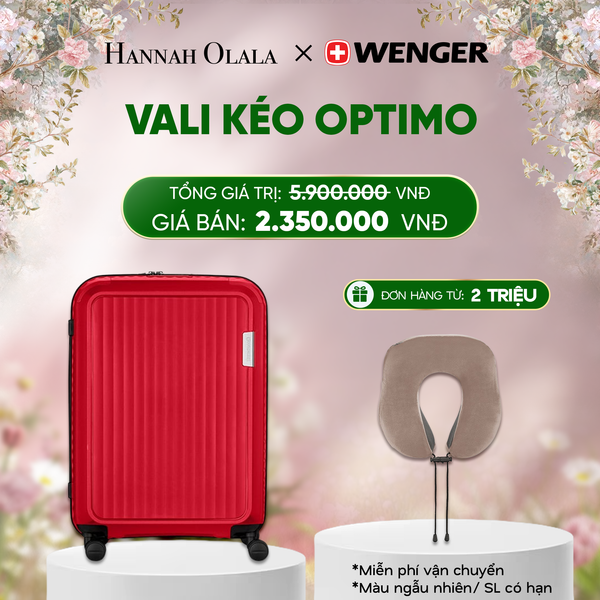  E173_DEAL24: VALI KÉO OPTIMO SIZE TRUNG M *TẶNG KÈM GỐI CỔ WENGER 