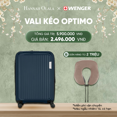  DEAL24: VALI KÉO OPTIMO SIZE ĐẠI M
*Tặng kèm gối cổ Wenger 