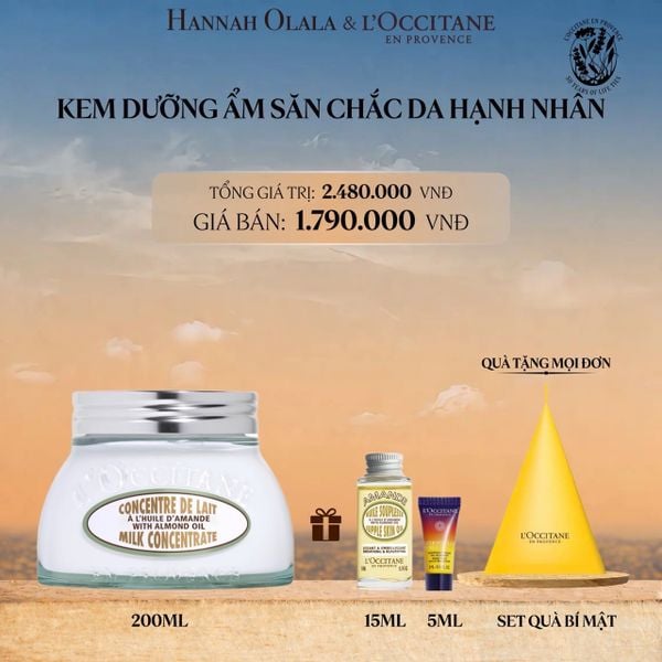  KEM DƯỠNG THỂ SĂN CHẮC DA HẠNH NHÂN L'OCCITANE 200ML 
