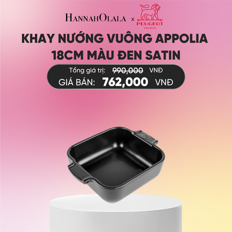  KHAY NƯỚNG VUÔNG APPOLIA 18CM 