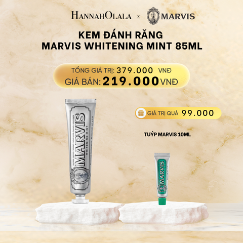  DEAL 3: KEM ĐÁNH RĂNG MARVIS TUÝP FULLSIZE 75/85ML TRẮNG RĂNG THƠM MIỆNG 