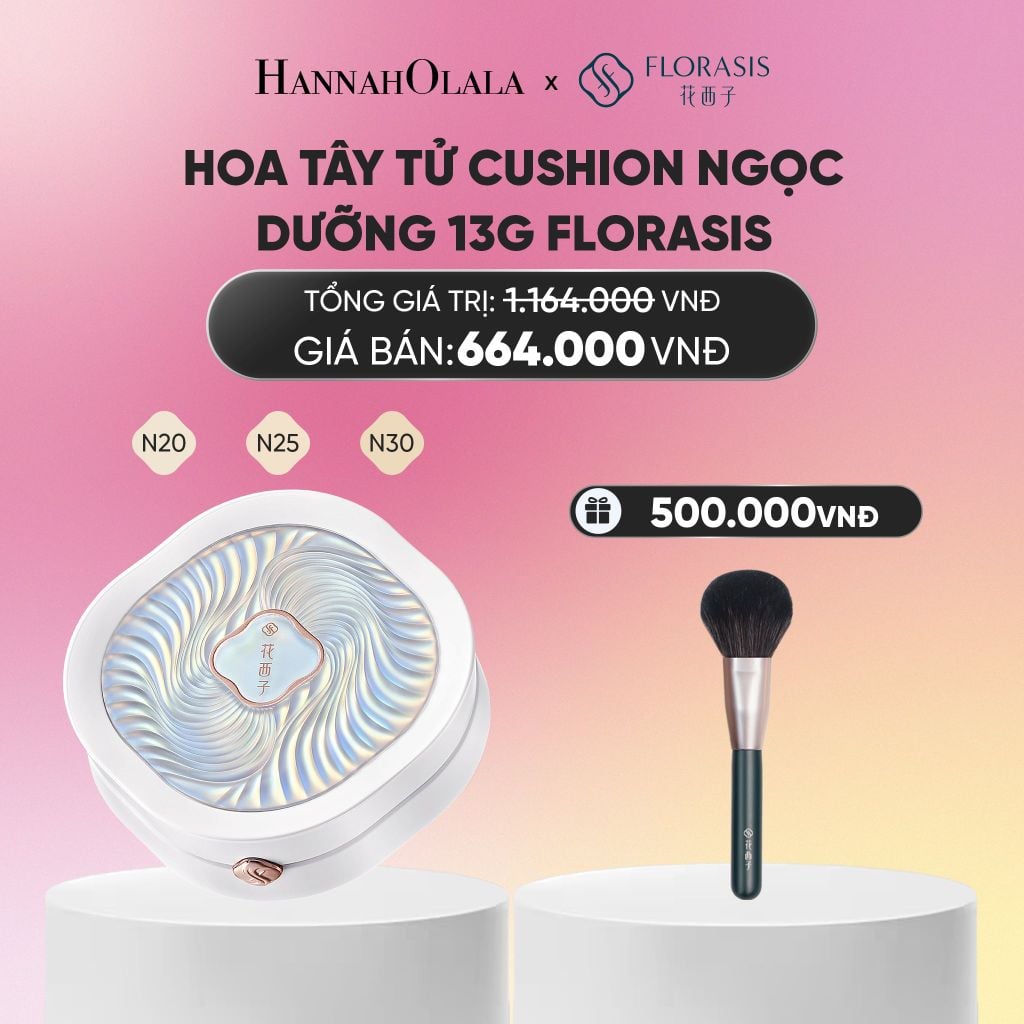  HOA TÂY TỬ CUSHION NGỌC DƯỠNG 13G FLORASIS_A1551 