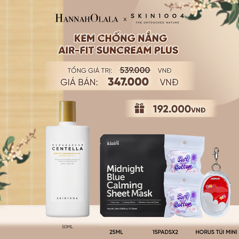  SKIN1004 KEM CHỐNG NẮNG MADAGASCAR CENTELLA AIR-FIT SUNCREAM PLUS 50ML - A1095 