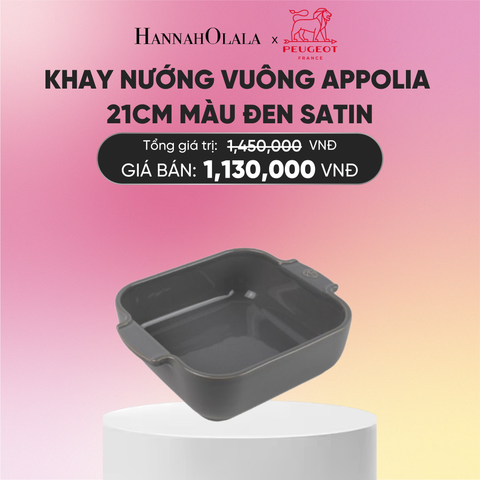 KHAY NƯỚNG VUÔNG APPOLIA 21CM 