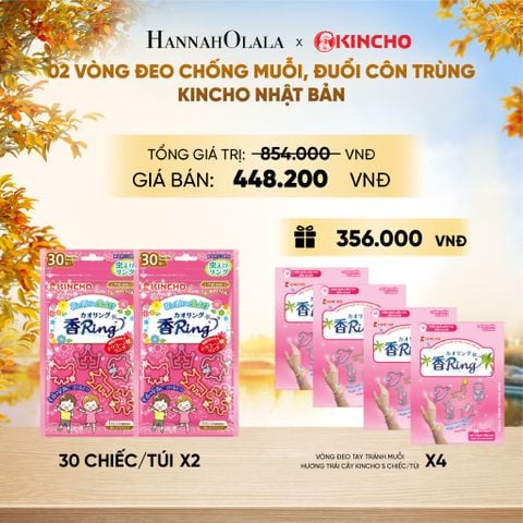  VÒNG ĐEO CHỐNG MUỖI, ĐUỔI CÔN TRÙNG KINCHO NHẬT BẢN - E1804 