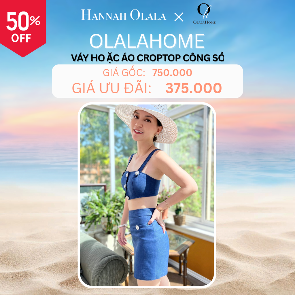  DEAL 13D: VÁY HOẶC ÁO CROPTOP CÔNG SỞ - MÀU XANH JEAN ĐẬM (JEAN) 
