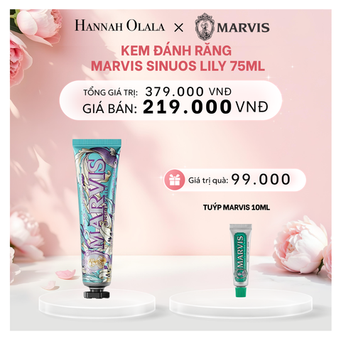  E663: DEAL 3: KEM ĐÁNH RĂNG MARVIS TUÝP FULLSIZE 75/85ML TRẮNG RĂNG THƠM MIỆNG 