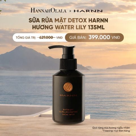  [SALE CẬN DATE] SỮA RỬA MẶT DETOX HARNN HƯƠNG WATER LILY 135ML - GIÚP LÀM SẠCH DA DỊU NHẸ 