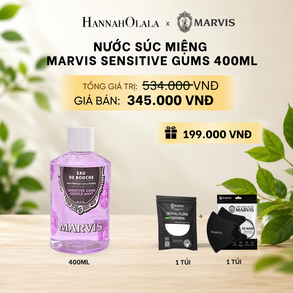  NƯỚC SÚC MIỆNG MARVIS MOUTHWASH 400ML 