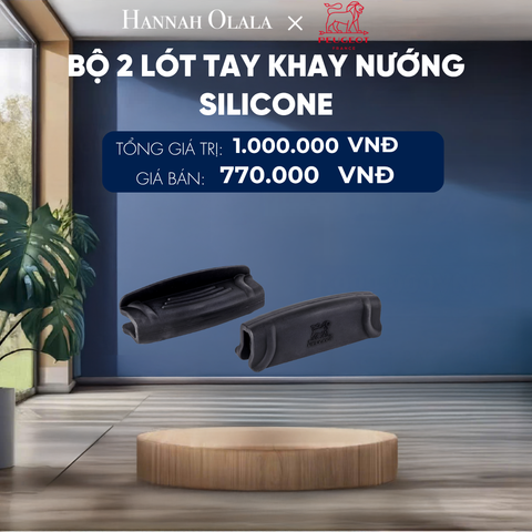  BỘ 2 LÓT TAY KHAY NƯỚNG SILICONE 
