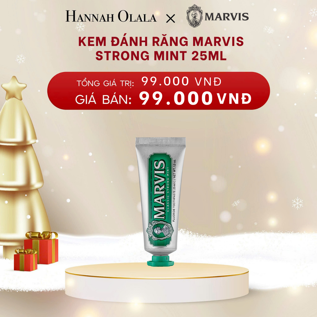  DEAL 1: [1 TUÝP] KEM ĐÁNH RĂNG MARVIS 25ML - SIZE DU LỊCH TIỆN LỢI 