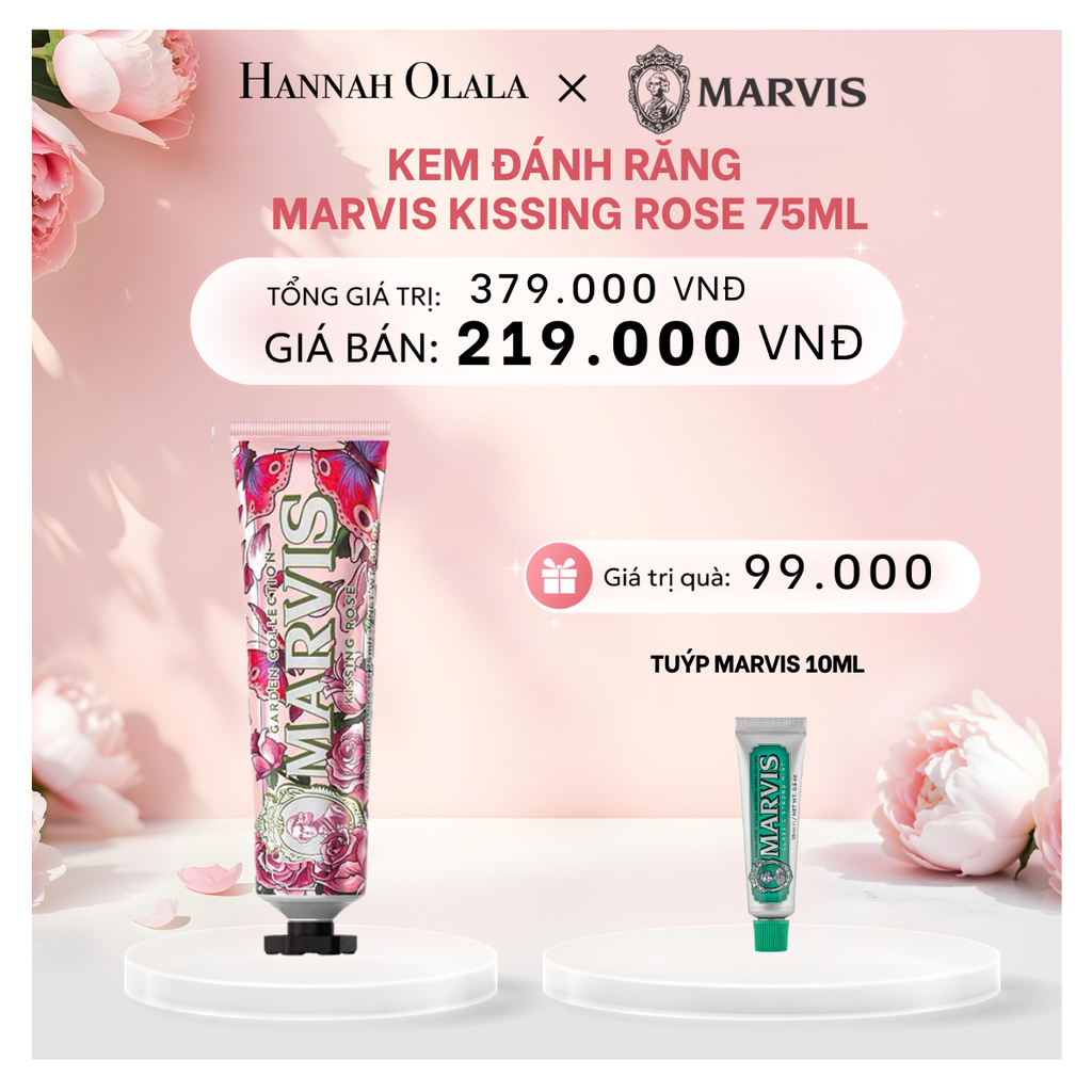  E663: DEAL 3: KEM ĐÁNH RĂNG MARVIS TUÝP FULLSIZE 75/85ML TRẮNG RĂNG THƠM MIỆNG 
